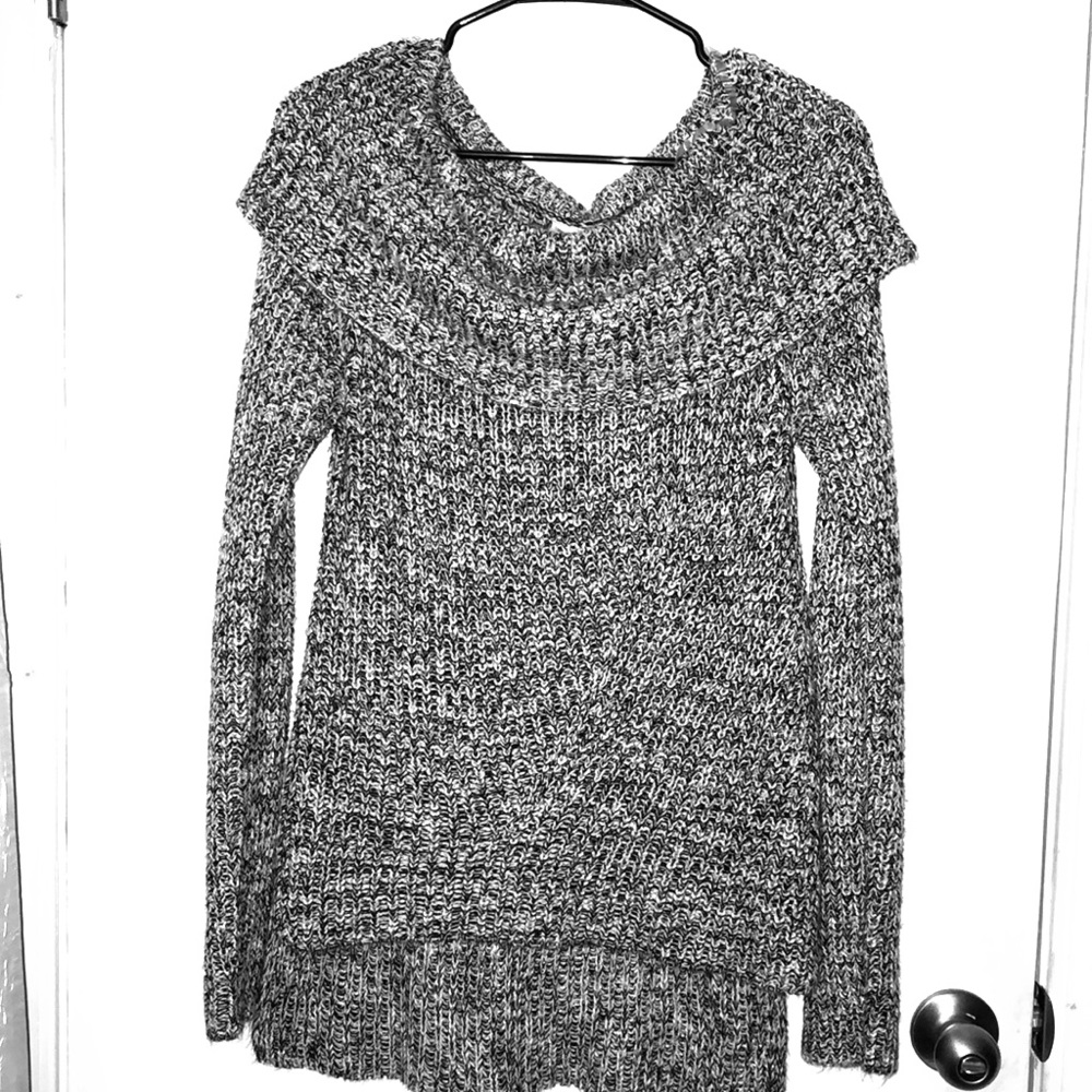 Of the shoulder sweater